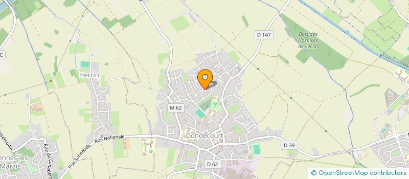 localisation de l'entreprise COULEURS ET CREATIONS DE GONDECOURT  GONDECOURT