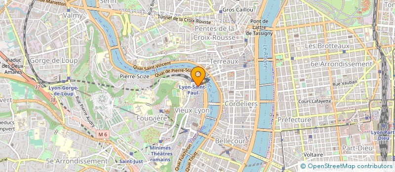 localisation de l'entreprise COULEURS ET FRAGRANCES à LYON
