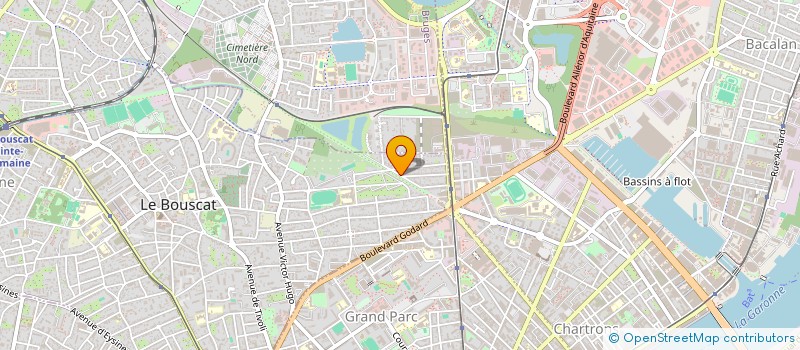 localisation de l'entreprise COULEURS ET LOISIRS  LE BOUSCAT