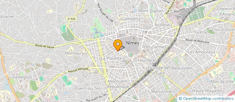 localisation de l'entreprise COULEURS ET MATIERES  NIMES