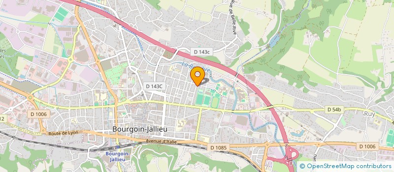 localisation de l'entreprise COULEURS FACADES NORD ISERE  BOURGOIN-JALLIEU