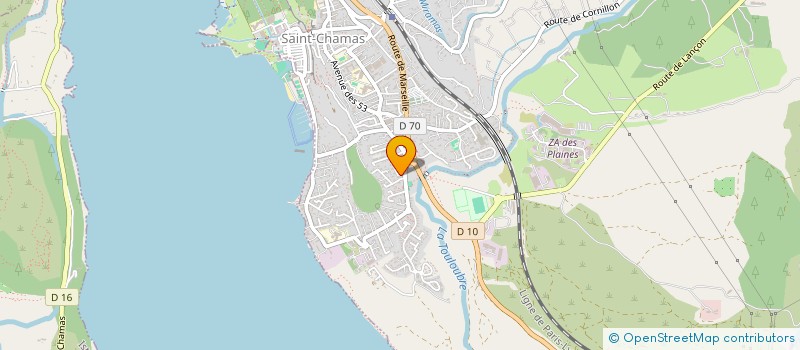 localisation de l'entreprise COULEURS FREQUENCES EVENEMENTIELS  SAINT-CHAMAS