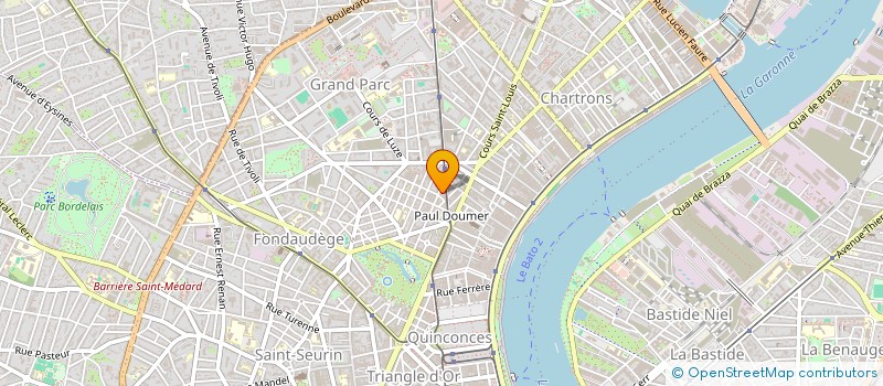 localisation de l'entreprise COULEURS GARONNE  BORDEAUX