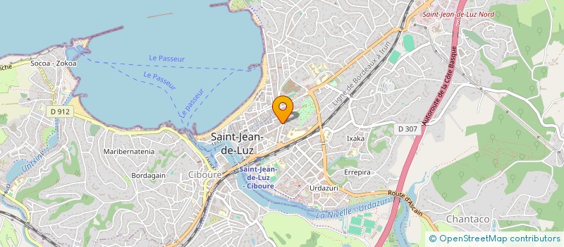 localisation de l'entreprise COULEURS & INTERIEURS à SAINT-JEAN-DE-LUZ