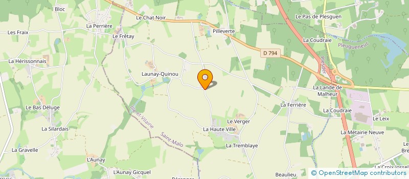 localisation de l'entreprise COULEURS JERZUAL  PLESDER