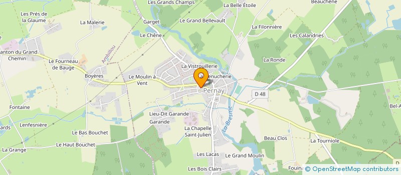localisation de l'entreprise COULEURS LAGON à PERNAY
