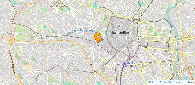 localisation de l'entreprise COULEURS LAILINE à MONTPELLIER