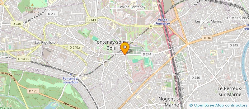 localisation de l'entreprise COULEURS LATINES  FONTENAY-SOUS-BOIS