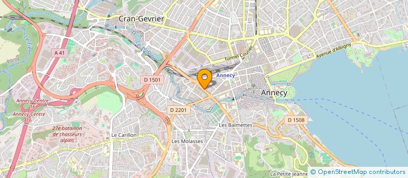 localisation de l'entreprise COULEURS MUSICALES DE HAUTE-SAVOIE à ANNECY