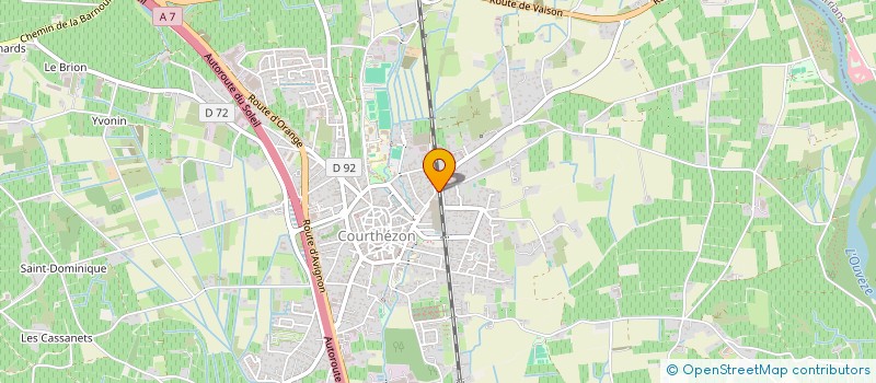 localisation de l'entreprise COULEURS NATURELLE DE PROVENCE  COURTHEZON