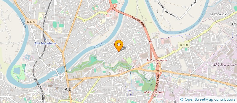 localisation de l'entreprise COULEURS OCCITANES à ALBI