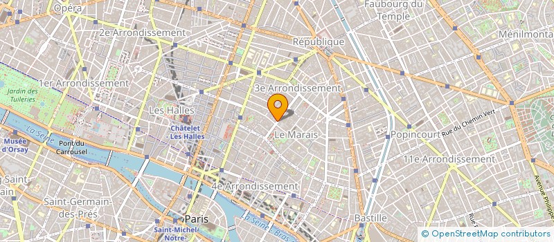 localisation de l'entreprise COULEURS OU NOIR ET BLANC à PARIS