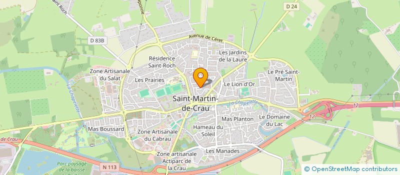 localisation de l'entreprise COULEURS PASSIONS à SAINT-MARTIN-DE-CRAU