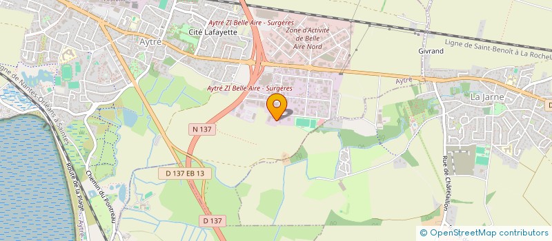 localisation de l'entreprise COULEURS PAYSAGE  AYTRE