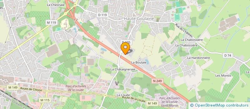 localisation de l'entreprise COULEURS RENOV à HAUTE-GOULAINE