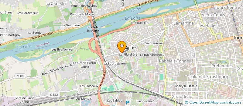 localisation de l'entreprise COULEURS SAUVAGES  LA RICHE