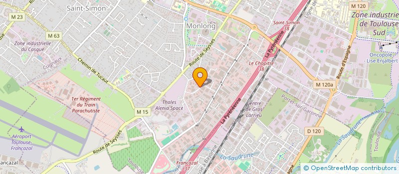 localisation de l'entreprise COULEURS SAVEURS à TOULOUSE