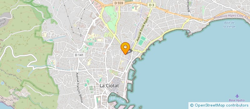 localisation de l'entreprise COULEURS SUR TOILE  LA CIOTAT