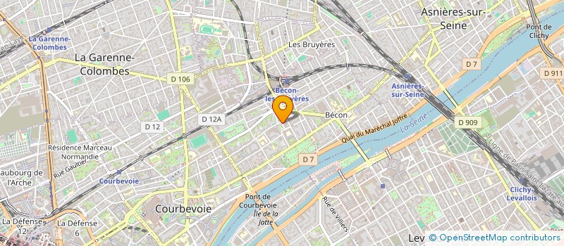 localisation de l'entreprise COULEURS SWING à COURBEVOIE
