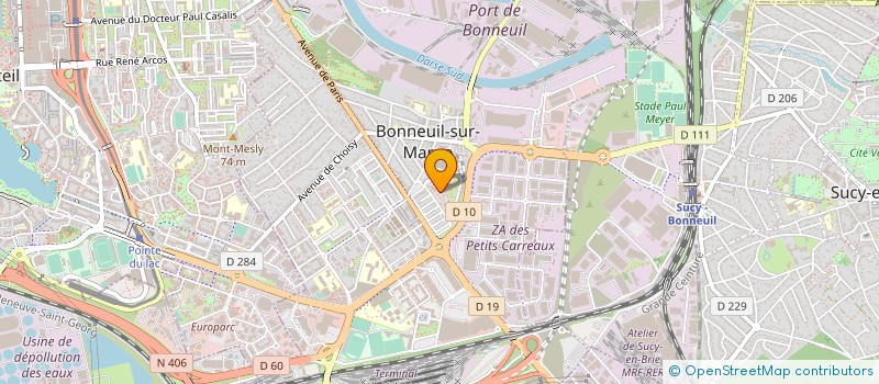 localisation de l'entreprise COULEURS VARIEES  BONNEUIL-SUR-MARNE