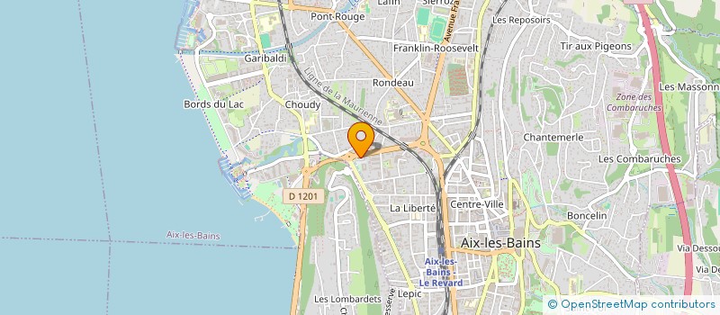 localisation de l'entreprise COULEURS VIVENT à AIX-LES-BAINS