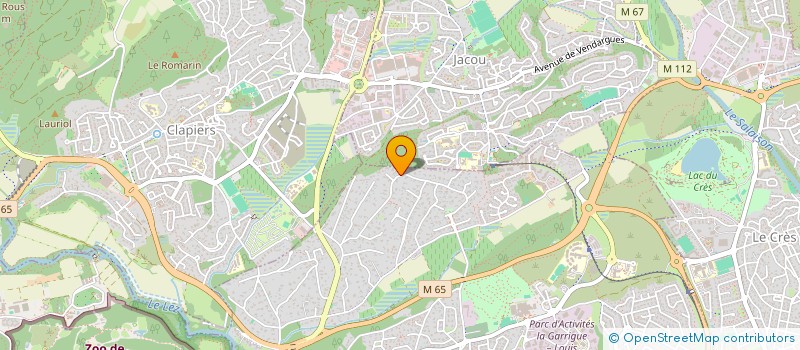 localisation de l'entreprise COULEX  CASTELNAU-LE-LEZ