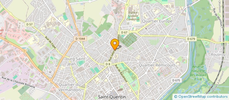 localisation de l'entreprise COULHON à SAINT-QUENTIN