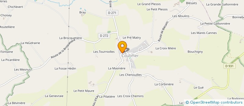 localisation de l'entreprise COULIMER BIO à COULIMER