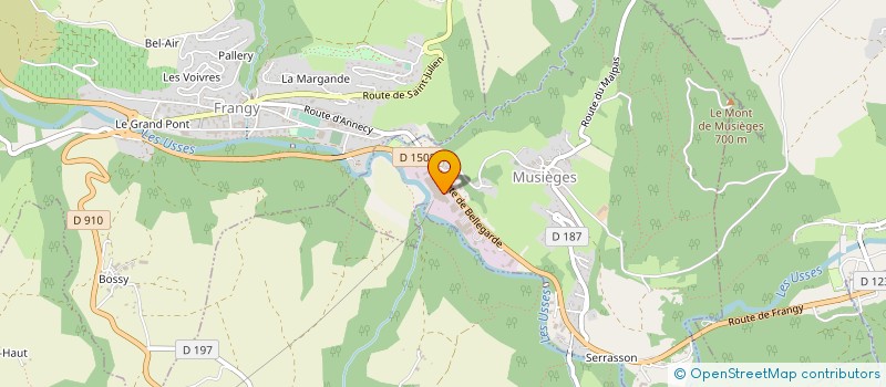 localisation de l'entreprise COULLOUX CONSTRUCTION à MUSIEGES