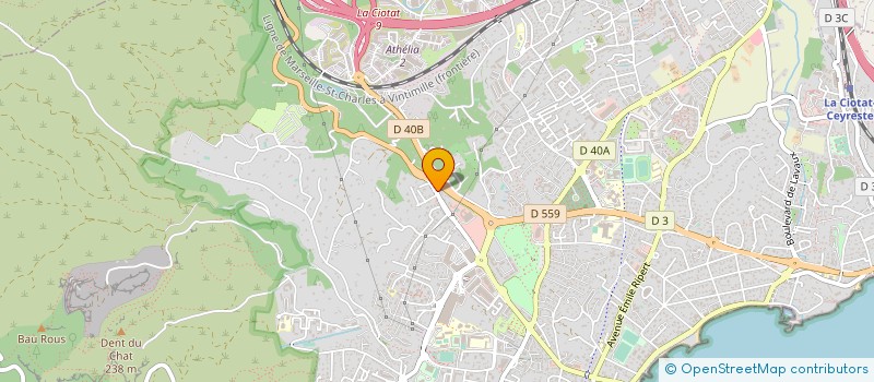 localisation de l'entreprise COULOMB à LA CIOTAT