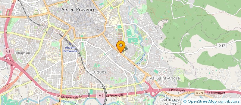 localisation de l'entreprise COULOMB OMAGGIO GENEALOGISTES à AIX-EN-PROVENCE