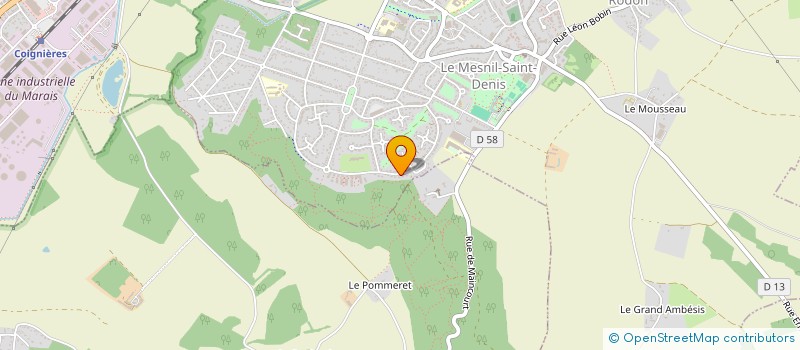 localisation de l'entreprise COULOMBS GRANDE RUE  LE MESNIL-SAINT-DENIS