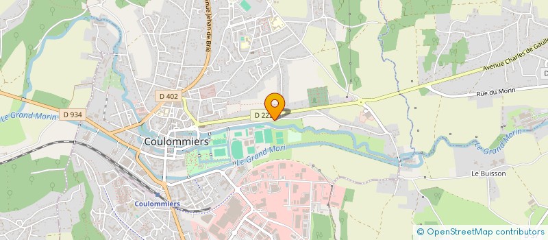 localisation de l'entreprise COULOMMIERS BRIE FOOTBALL à COULOMMIERS