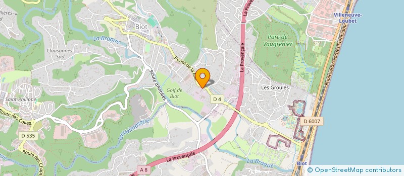 localisation de l'entreprise COULOMP INVESTISSEMENT  BIOT