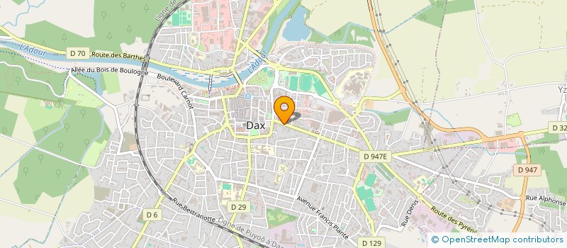 localisation de l'entreprise COULON  DAX