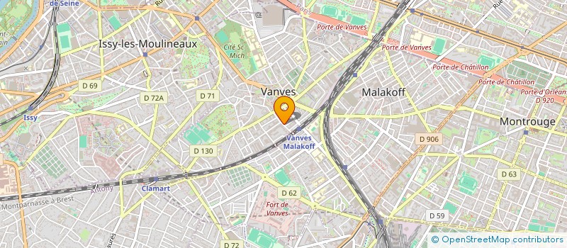 localisation de l'entreprise COULON à VANVES