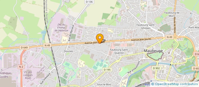 localisation de l'entreprise COULON AUTO SERVICES  MAUBEUGE