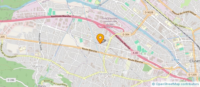 localisation de l'entreprise COULON CAMILLE & MAXIME  SCIONZIER