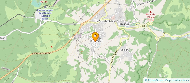 localisation de l'entreprise COULON CHARPENTE COUVERTURE 3 C à ORCINES