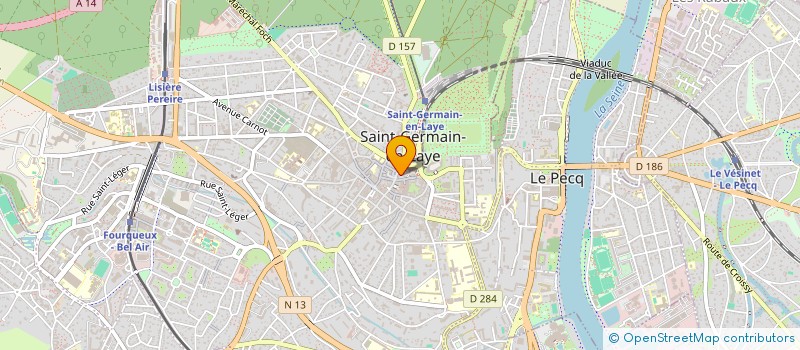localisation de l'entreprise COULON FICHTER ET ASSOCIES à SAINT-GERMAIN-EN-LAYE