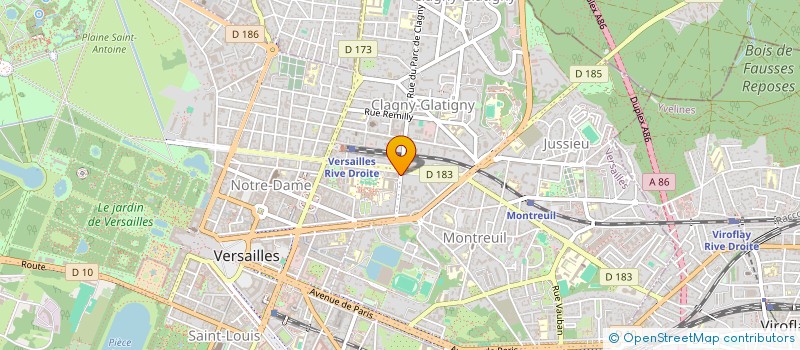 localisation de l'entreprise COULON M ET FERRE J à VERSAILLES