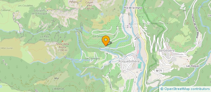 localisation de l'entreprise COULOUMBA  ROQUEBILLIERE