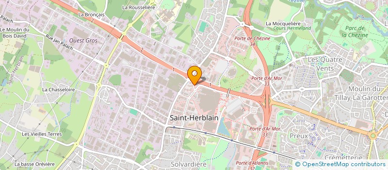 localisation de l'entreprise COULVEE à SAINT-HERBLAIN