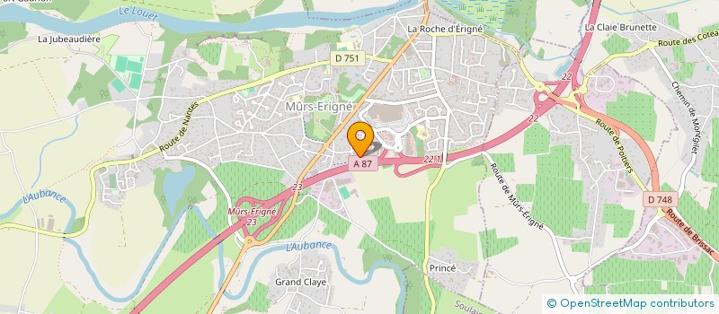 localisation de l'entreprise COUMAIN  MOZE-SUR-LOUET