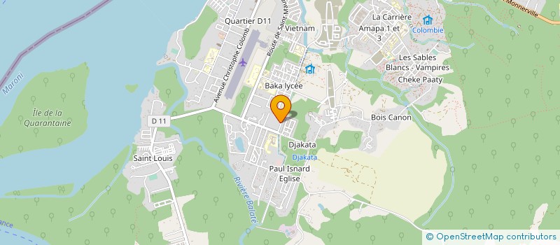 localisation de l'entreprise COUMAROU CLUB MARONI à SAINT-LAURENT-DU-MARONI
