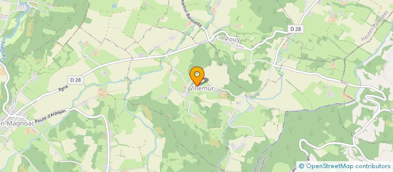 localisation de l'entreprise COUME DE PEYRE  CAUBOUS