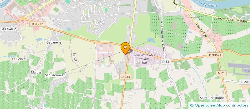 localisation de l'entreprise COUME-PASCOLE à BERGERAC
