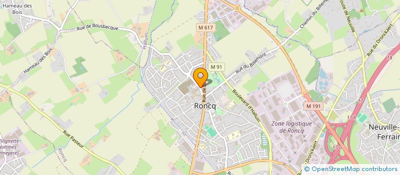 localisation de l'entreprise COUMO à RONCQ