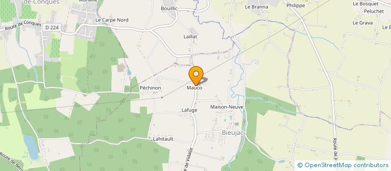 localisation de l'entreprise COUMPATAKA MUSIQUE  BIEUJAC