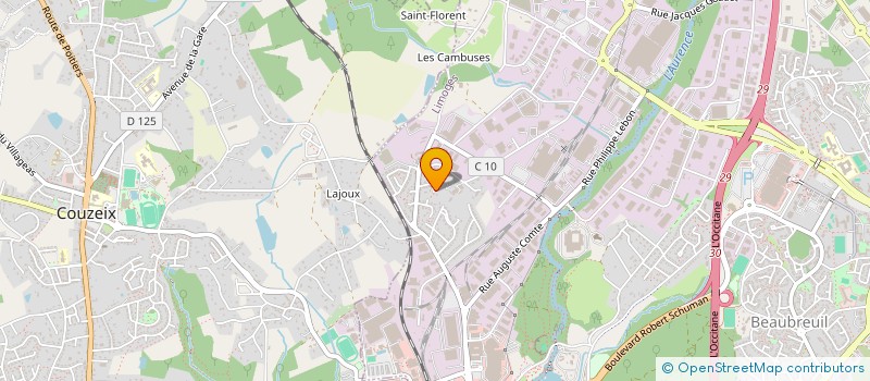 localisation de l'entreprise COUNORD à LIMOGES